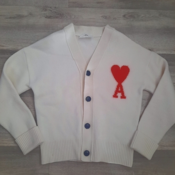 AMI Paris Wool Cardigan